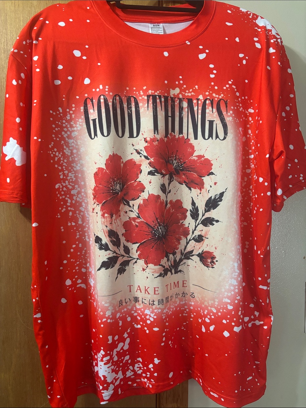 Good Things Red Floral Graphic Tee